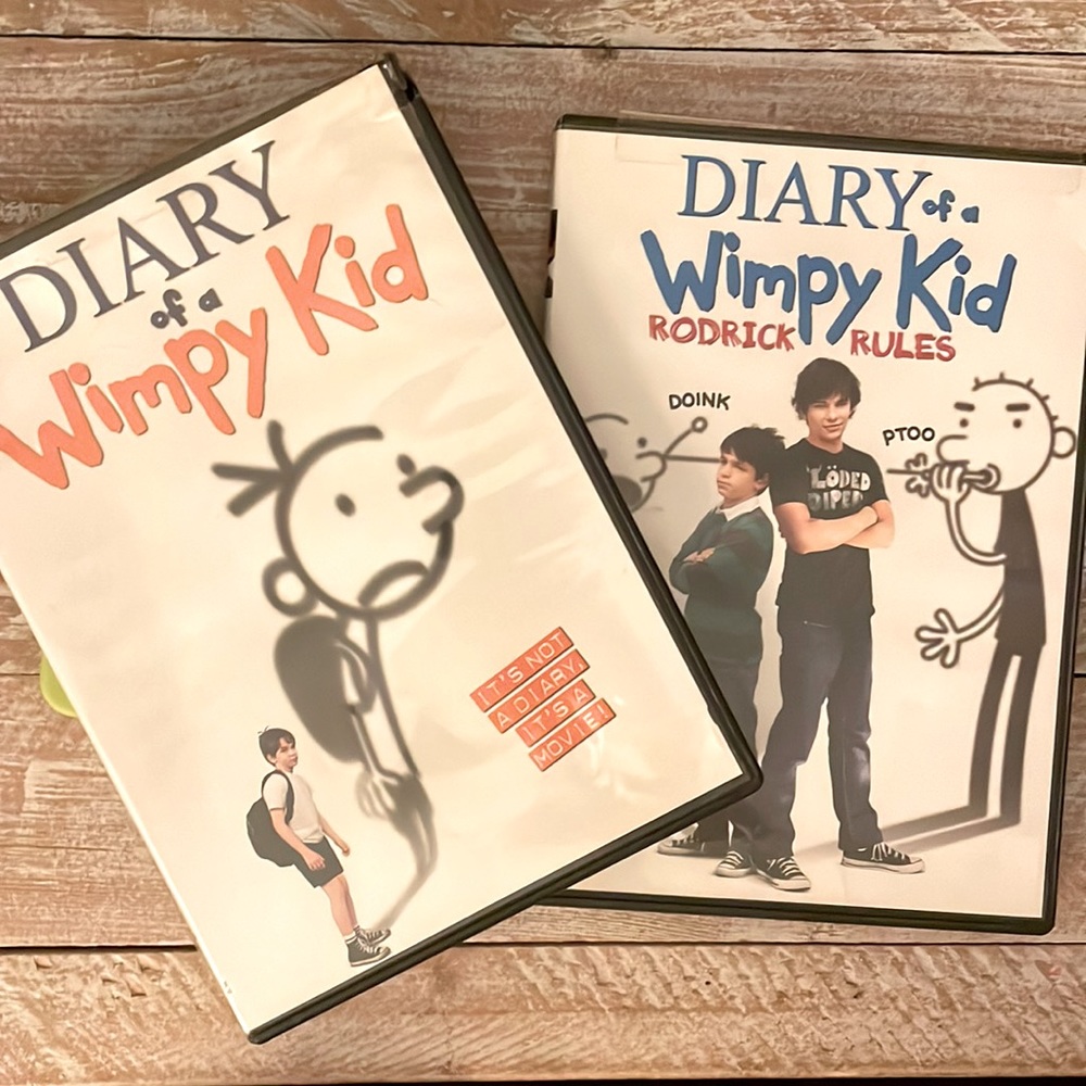 ✏️2 Diary of a Wimpy Kid Movies dvds ✏️